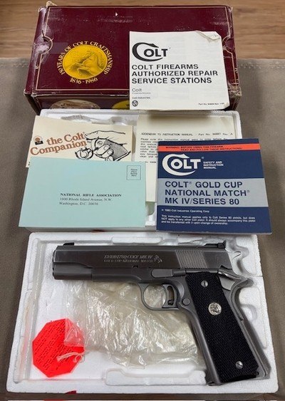 Colt Series 80 MKIV National Match .45 ACP - 1986 Very Good! - Image 1 of 10