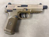 FN FNX .45 Tactical FDE - Excellent! w/SOCOM Case - Image 4 of 7
