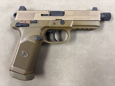 FN FNX .45 Tactical FDE - Excellent! w/SOCOM Case - Image 4 of 7