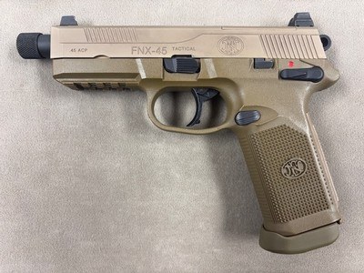 FN FNX .45 Tactical FDE - Excellent! w/SOCOM Case - Image 3 of 7