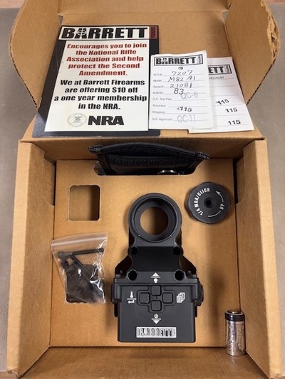 Barrett M82A1 BORS System - Gen 1 - New in box! For Leupold 4.5-14 - Image 1 of 4
