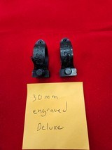 Kimber Of Oregon Model 82, 84, 89 30mmEngraved Scope Base Rings - 1 of 3