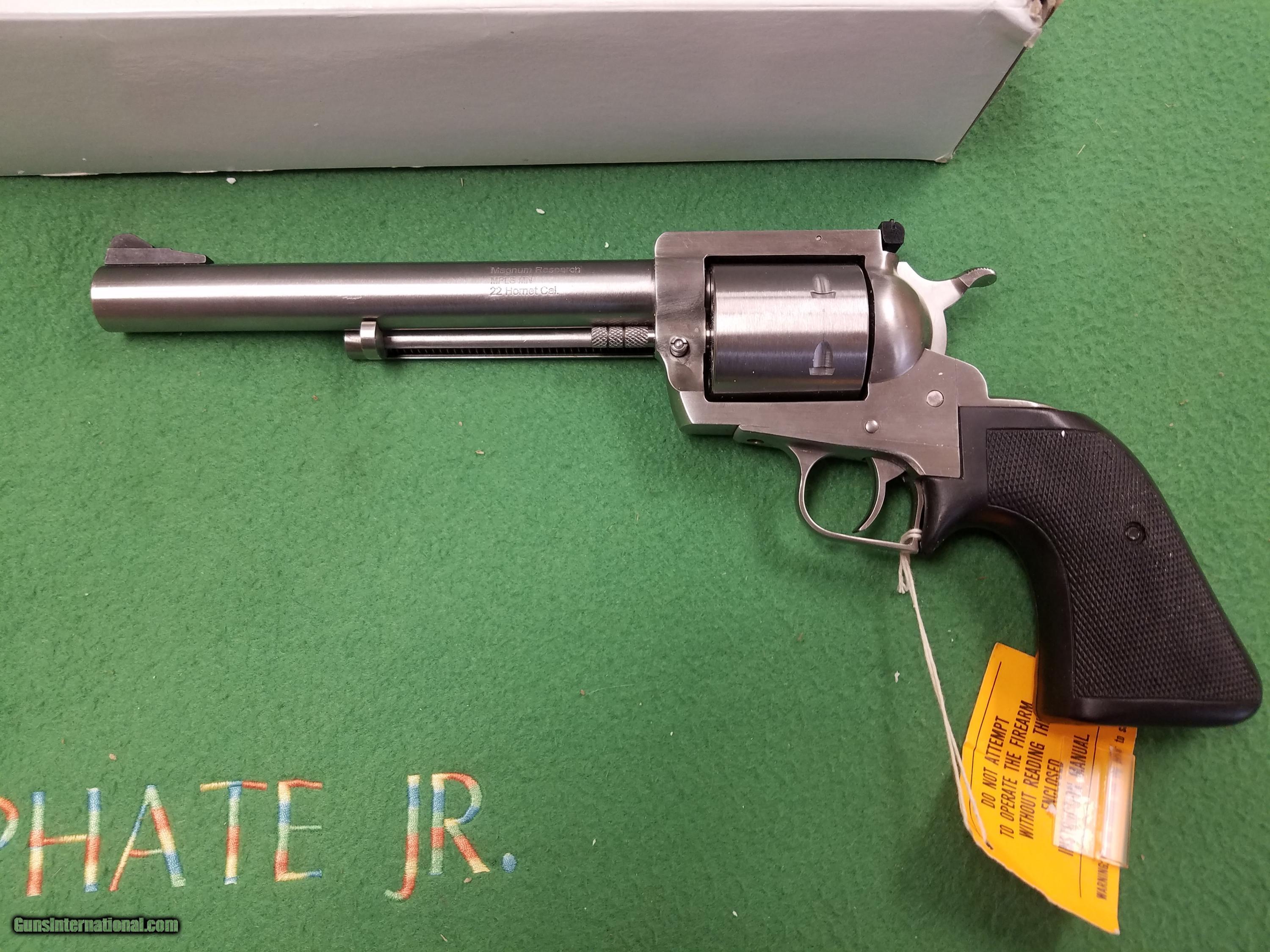 Magnum Research Rare 22 Hornet Ss Revolver