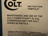 Colt Factory, ACE II, 1911, 22LR Conversion Kit In Original Box - 4 of 4