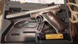 Ruger MARK II Competition Target Slab Side .22 LR Stainless Pistol - 2 of 9