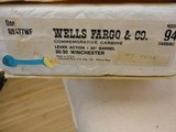 WINCHESTER, MODEL 94, 30-30 WIN, WELLS FARGO COMMEMORATIVE CARBINE, 20” ROUND BARREL - 18 of 18