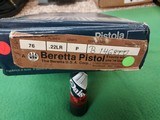 USED P. BRETTA 76 TARGET .22LR SEMI AUTO PISTOL - 8 of 10