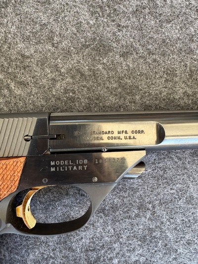 High Standard Supermatic trophy 5.5” 106 Military - Image 5 of 8