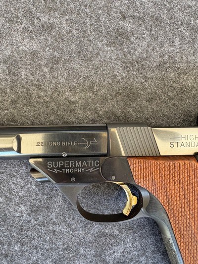 High Standard Supermatic trophy 5.5” 106 Military - Image 3 of 8