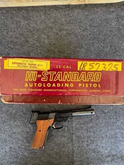 High Standard Supermatic trophy 5.5” 106 Military - Image 7 of 8