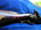 Flintlock Relief Carved Golden Age Kentucky Rifle 45 caliber Full Tiger-Striped
Stock
- 4 of 12