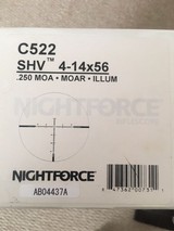 NightForce 4-14x56 .250 MOA - MOAR - Illuminated Reticle Scope - 1 of 7