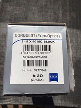 Zeiss Conquest 3-9x40MC Scope - 1 of 3