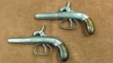 Pair of Antique Derringers - Unidentified Maker Pre-Civil War Era. - 1 of 12