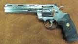 Colt Python .357 Magnum Stainless Steel with 6 inch Barrel in Custom Oak Presentation Box - 2 of 13