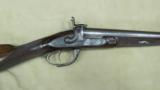 Wm. Moore Engraved 12 Gauge Bar-n-Wood Double Barrel Pin Fire Hammer Shotgun - 3 of 20
