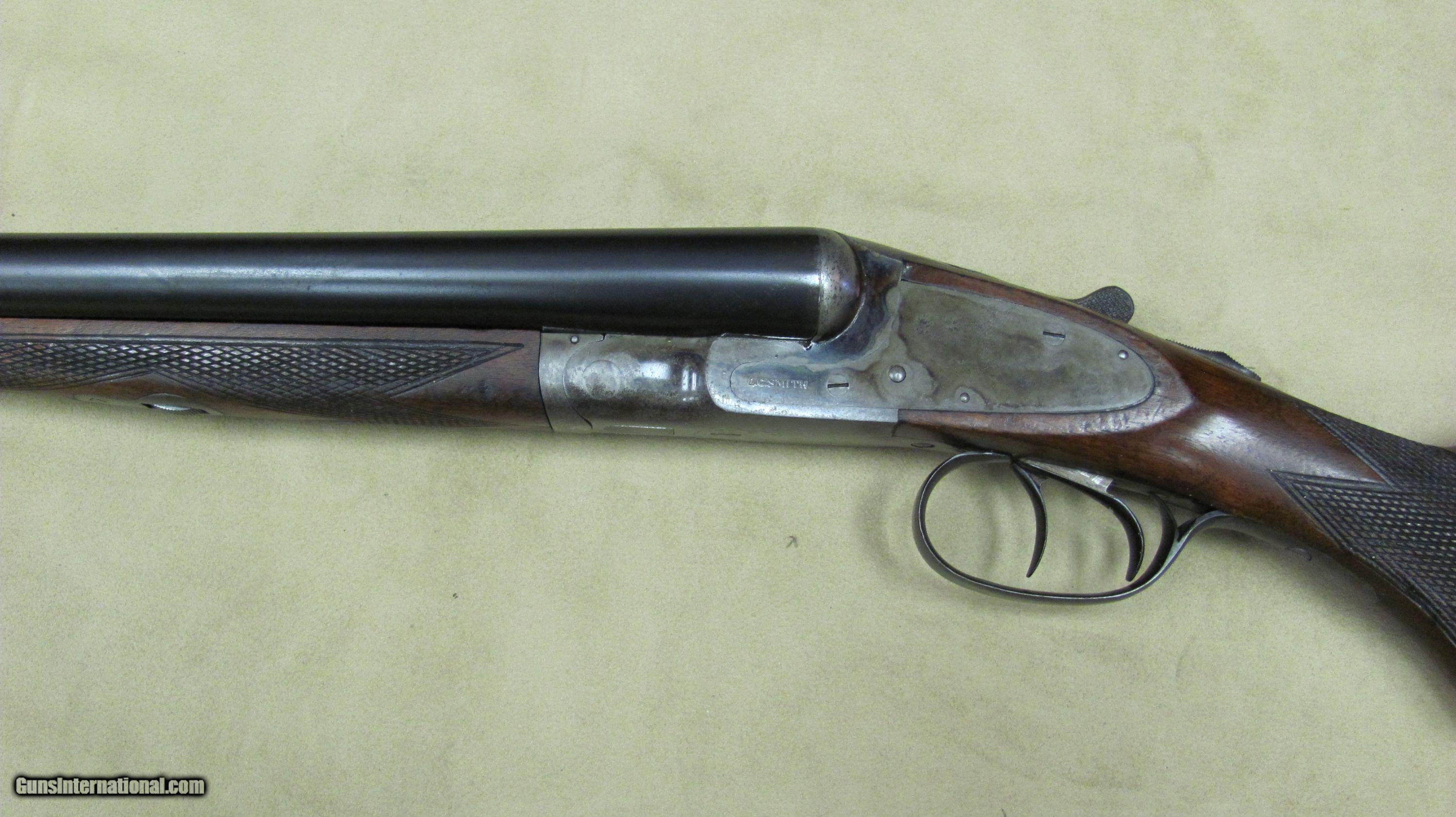 Lc Smith 12 Gauge Double Barrel Shotgun With Auto Ejectors All Original