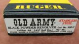 Ruger Old Army .44 Caliber (.457 Ball Dia) Stainless Steel Unfired - 15 of 17