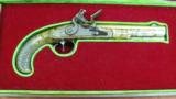 Engraved Flintlock Pistol by A. A. White in Presentation Case - 1 of 16