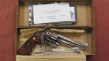 S&W Model 25-5 Revolver Nickel Finish .45 Colt with original unopened wooden display case and cardboard shipping box - 13 of 16