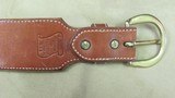 Right Hand Brown Leather Fast Draw Holster Rig for .45 Caliber Mfg. by Alfonso of Hollywood Leather Co. - 7 of 8