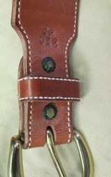 Right Hand Brown Leather Fast Draw Holster Rig for .45 Caliber Mfg. by Alfonso of Hollywood Leather Co. - 5 of 8