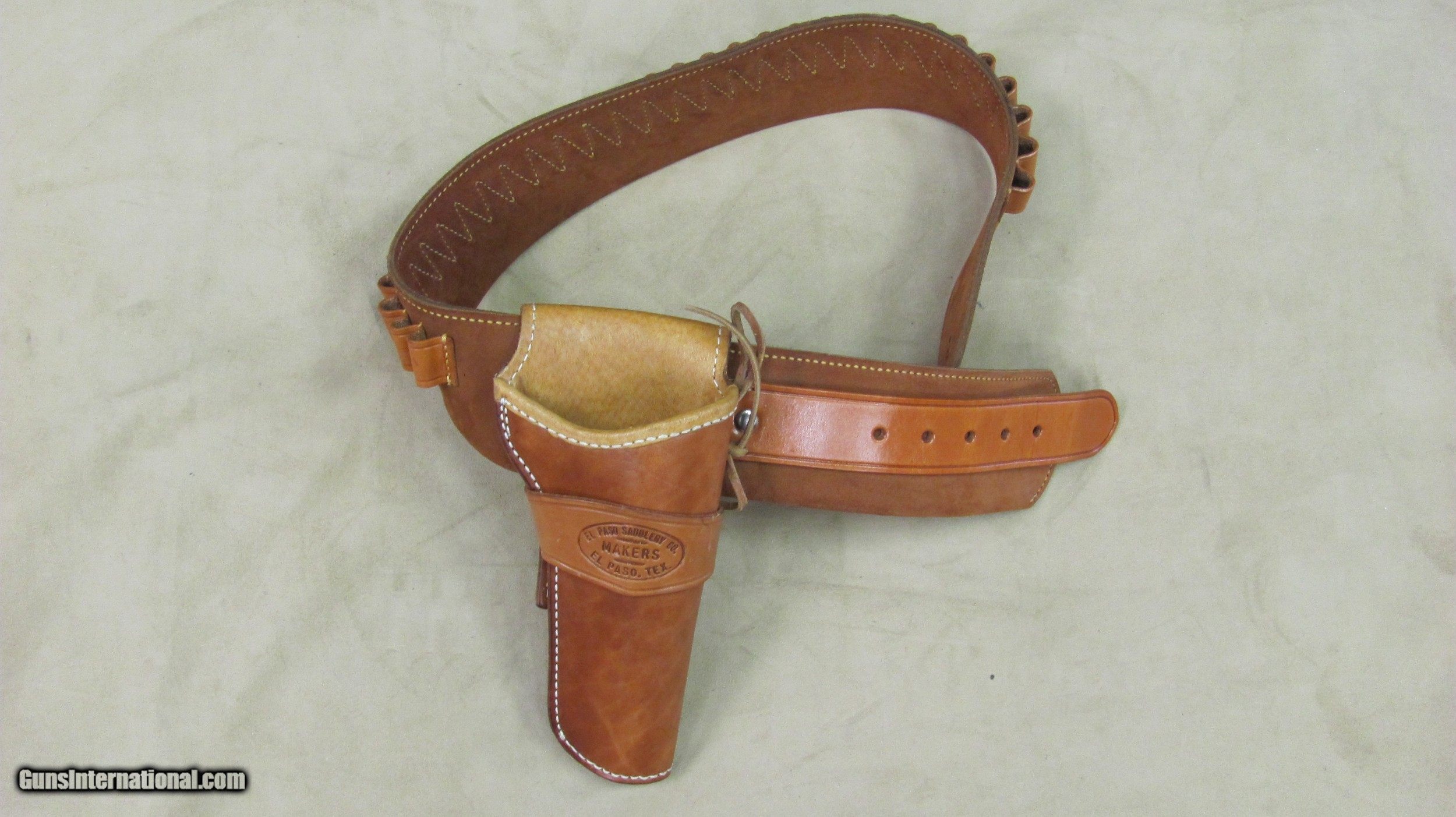 Right Hand Lined El Paso Saddlery Co Holster With Galco Swede Belt 44   Right Hand Lined El Paso Saddlery Co Holster With Galco Swede Belt 44 45Caliber 42 Inch Belt 101435295 48913 5C006486614FEA78.JPG