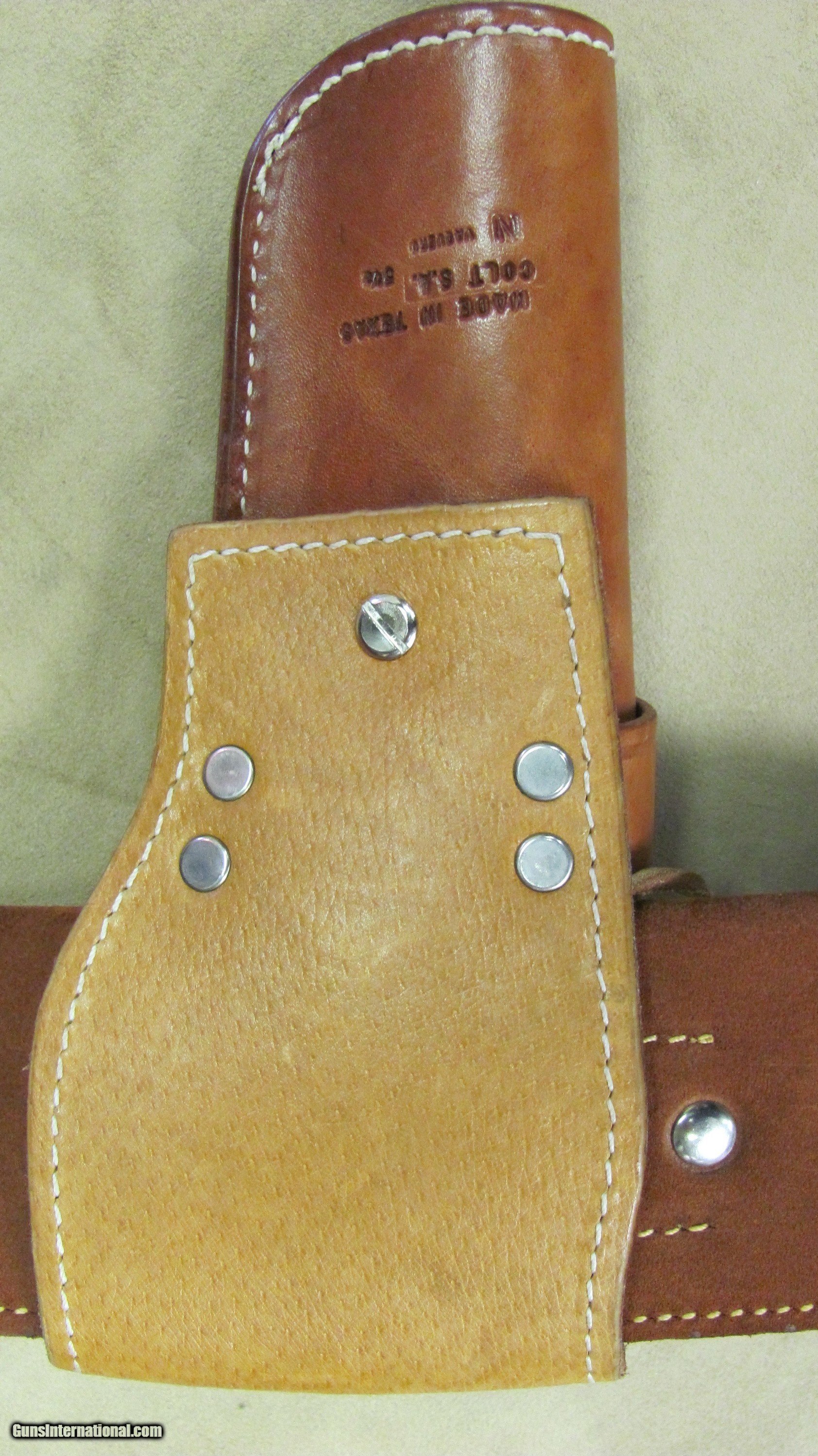 Right Hand Lined El Paso Saddlery Co. Holster with Galco Swede Belt .44