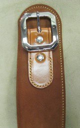 Right Hand Lined El Paso Saddlery Co. Holster with Galco Swede Belt .44/.45Caliber 42 Inch Belt - 5 of 6