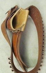 Right Hand Lined El Paso Saddlery Co. Holster with Galco Swede Belt .44/.45Caliber 42 Inch Belt - 6 of 6