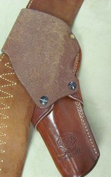Galco "Cowboy Shoot" Double Holster/Cross Draw Rig .45 Caliber Loops 46 inch Belt Tip to Toe - 7 of 11
