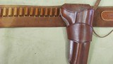 Galco "Cowboy Shoot" Double Holster/Cross Draw Rig .45 Caliber Loops 46 inch Belt Tip to Toe - 4 of 11