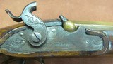 Brass Barrelled Sharpe Percussion Officers Pistol with London Marked Barrel, Serial Number 7 - 6 of 16
