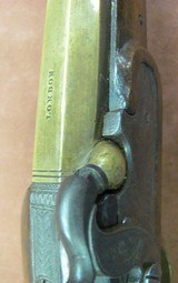 Brass Barrelled Sharpe Percussion Officers Pistol with London Marked Barrel, Serial Number 7 - 15 of 16