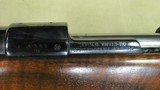Custom 98 Mauser Rifle with 6mm Remington Caliber Barrel by Gilkey, Fancy Stripped Walnut Stock - 14 of 20