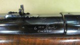 Custom 98 Mauser Rifle with 6mm Remington Caliber Barrel by Gilkey, Fancy Stripped Walnut Stock - 15 of 20