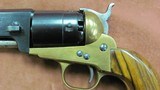Confederate Navy Model 1860 Replica Revolver by Uberti in .44 Caliber Mfg. in 1966 in Solid Walnut Presentation Case - 4 of 20