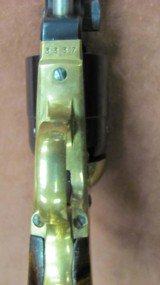Confederate Navy Model 1860 Replica Revolver by Uberti in .44 Caliber Mfg. in 1966 in Solid Walnut Presentation Case - 10 of 20
