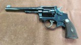 Smith & Wesson Outdoorsman K-22 .22LR, 1st. Model w/ S&W Mfg. Grip Adapter