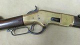 Winchester Model 1866 Lever Action Rifle, Early 2nd. Model .44 Caliber Rim Fire with Very Good Bore and Original Sling Swivels - 3 of 20