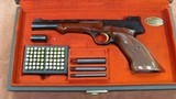 Browning Medalist .22LR caliber pistol with vent rib in Browning black presentation box.