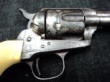 Colt single action 45 Cal. Nickel with 4 3/4 Barrel - 10 of 12