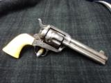 Colt single action 45 Cal. Nickel with 4 3/4 Barrel - 2 of 12