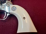 Colt Single Action Army Nickel Real Ivory Grips Unfired in Box Beautiful - 4 of 14