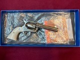 Colt Single Action Army Nickel Real Ivory Grips Unfired in Box Beautiful - 12 of 14