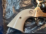 Colt Single Action Army Nickel Real Ivory Grips Unfired in Box Beautiful - 5 of 14