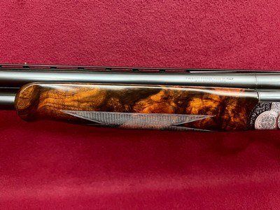 Perazzi MX12 SC3 Two Barrel Set with Exhibition Grade Wood Goldani Engraved - Image 6 of 15