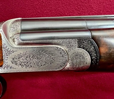 Perazzi MX12 SC3 Two Barrel Set with Exhibition Grade Wood Goldani Engraved - Image 9 of 15
