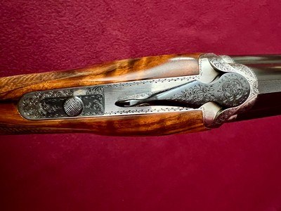 Perazzi MX12 SC3 Two Barrel Set with Exhibition Grade Wood Goldani Engraved - Image 10 of 15