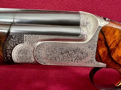 Perazzi MX12 SC3 Two Barrel Set with Exhibition Grade Wood Goldani Engraved - Image 8 of 15